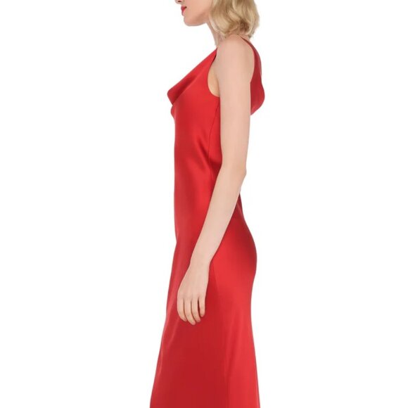 NORMA KAMALI ! MARIA GOWN Color: Tiger Red(XL) - Picture 4 of 13